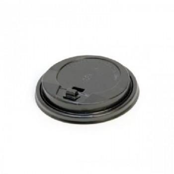 TAPA NEGRA PARA VASO DE CAFÉ PARA LLEVAR - 9 CM
