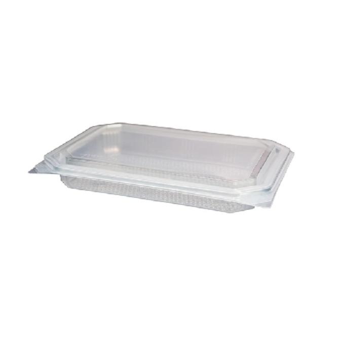 ENVASE TRANSPARENTE CON TAPA BISAGRA MODELO SQUAT - 1 L (150 Unidades)