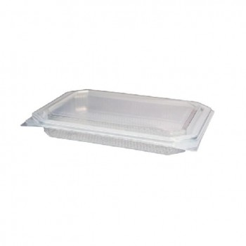 ENVASE TRANSPARENTE CON TAPA BISAGRA MODELO SQUAT - 1 L