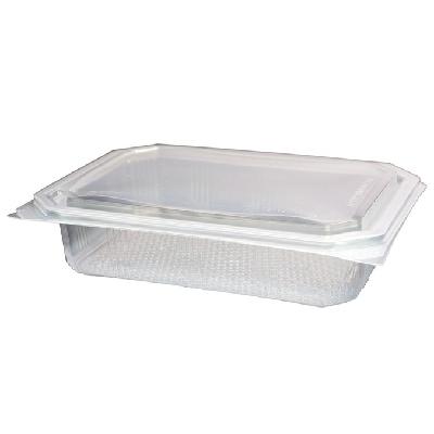 ENVASE TRANSPARENTE CON TAPA BISAGRA FORMATO SQUAT - 2 L