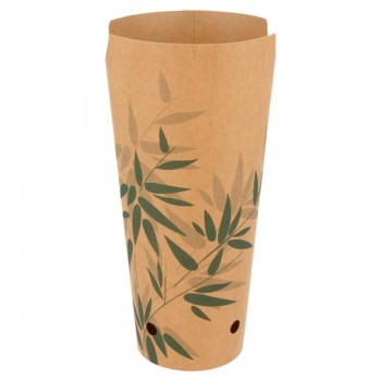 VASO KRAFT CERRADO PARA PATATAS FRITAS FEEL GREEN - 8,5x18 CM 22