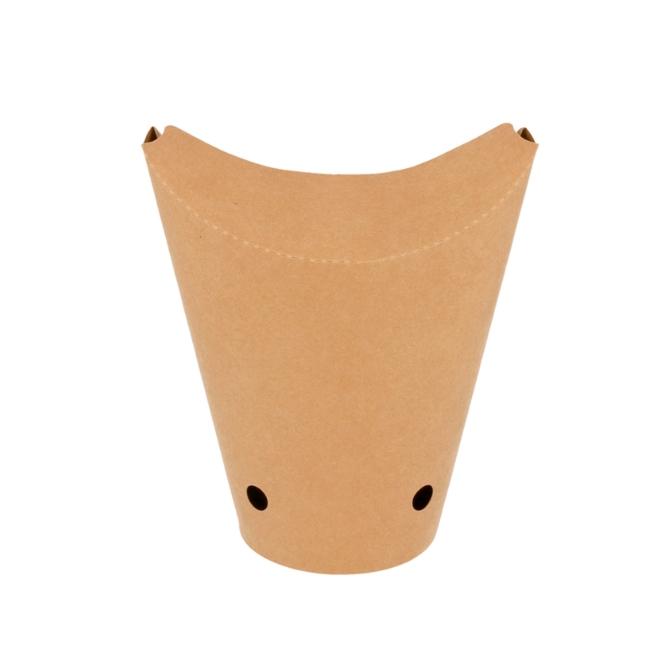 VASO KRAFT CERRADO PARA PATATAS FRITAS CERRADO - 8,5x14 CM (1000 Unidades)