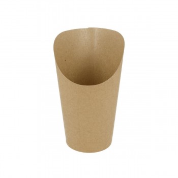 VASO CARTÓN ABIERTO PATATAS FRITAS - 7x10,5 CM