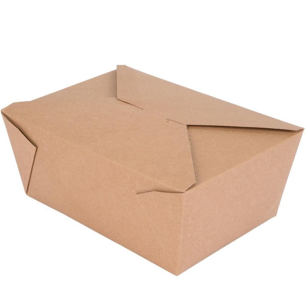 CAJA BOX MENÚ ESTANCO CARTÓN ACABADO KRAFT - 1.350 ML (360 Unidades)
