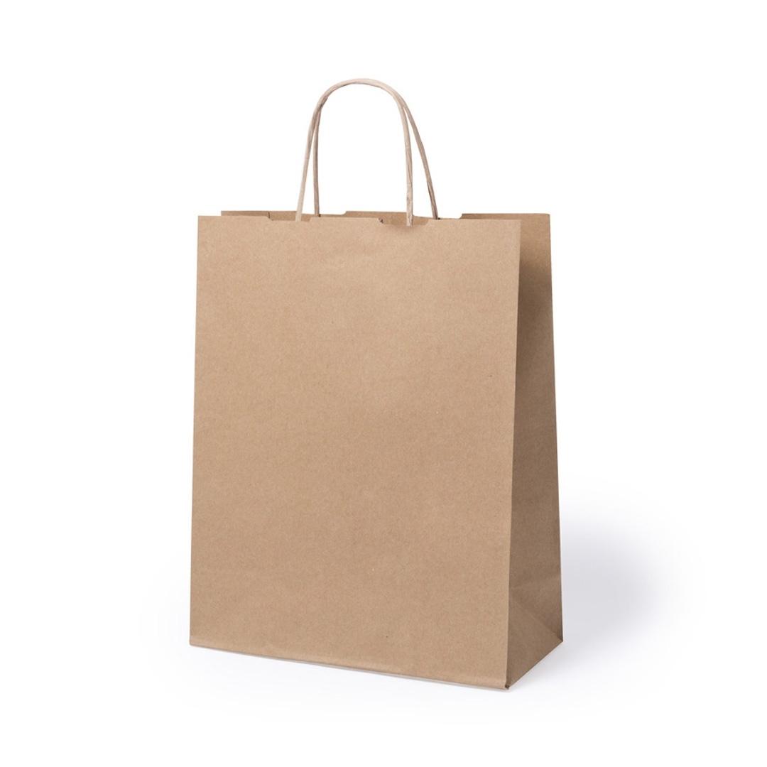 BOLSA KRAFT ASA RIZADA - 25+11x31 CM (200 Unidades)
