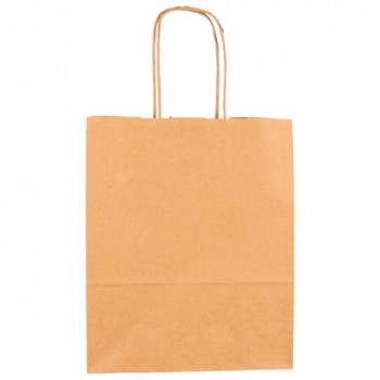 BOLSA KRAFT ASA LARGA RIZADA - 18+8x21,5 CM