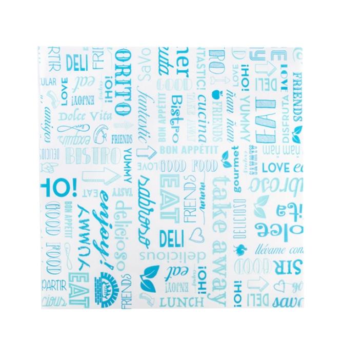 FORMATO PAPEL ANTIGRASA PAROLE AZUL - 31x31 CM