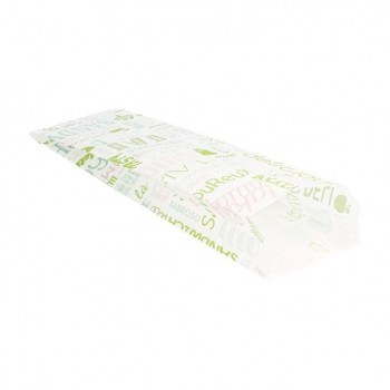 BOLSA BAGUETTE PAPEL ANTIGRASA PAROLE VERDE - 9+4x30 CM
