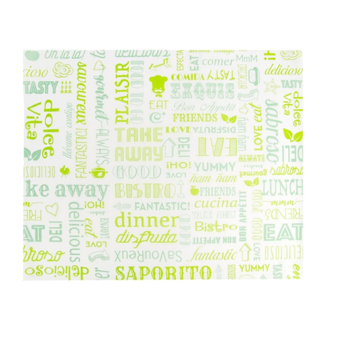 FORMATO PAPEL ANTIGRASA PAROLE VERDE - 31x38 CM