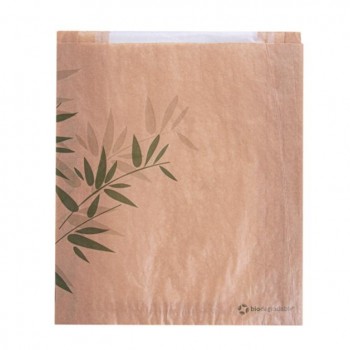 BOLSA PANADERÍA CON VENTANA FEEL GREEN - 26+4x30 CM