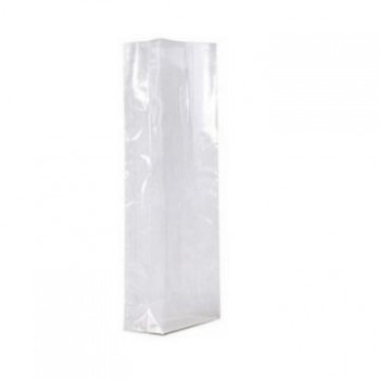 BOLSA TRANSPARENTE FONDO CUADRADO GOMINOLAS Y FRUTOS SECOS - 10x30+6 CM