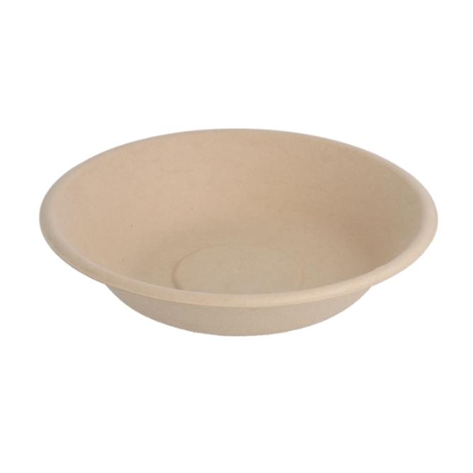 PLATO PARA ENSALADA DE BAGAZO ACABADO NATURAL - 460 ML (200 Unidades)