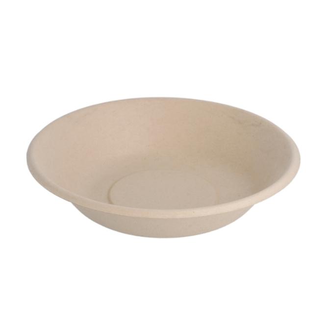 PLATO HONDO ACABADO NATURAL BAGAZO - 19x4 CM
