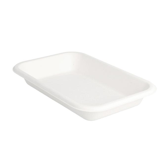 BANDEJA BLANCA BAGAZO - 18x12x2,5 CM (600 Unidades)