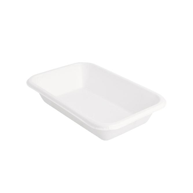 BANDEJA BLANCO DE BAGAZO - 18x12x3,5 CM (600 Unidades)