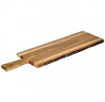 TABLA DE PRESENTACIÓN RECTANGULAR CON MANGO DE MADERA - 56x20,3x1,9 CM