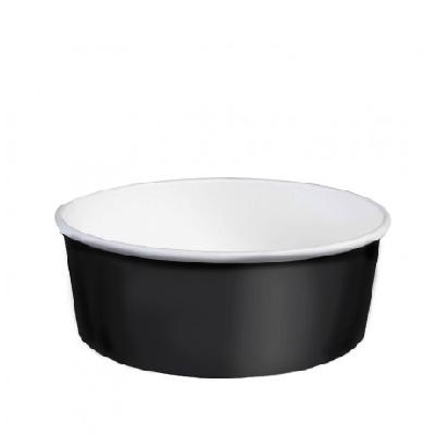 BASE ENSALADERA NEGRA DE PAPEL - 500 ML (300 Unidades)