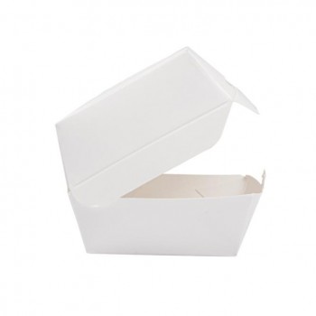 MINI CONCHA BLANCA PARA  HAMBURGUSESA - 5,3x5,7x5 CM