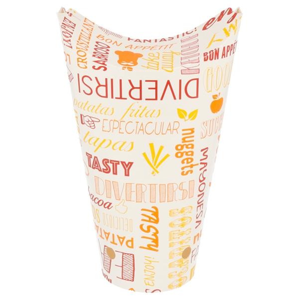 VASO CERRADO PARA PATATAS FRITAS PAROLE - 8,5x18 CM (1000 Unidades)