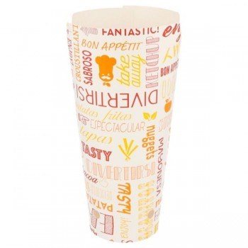 VASO CERRADO PARA PATATAS FRITAS PAROLE - 8,5x18 CM