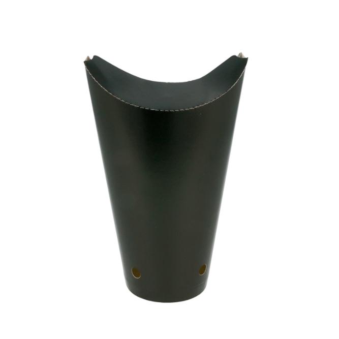 VASO NEGRO CERRADO PARA PATATAS FRITAS - 8,5X18 CM (1000 Unidades)