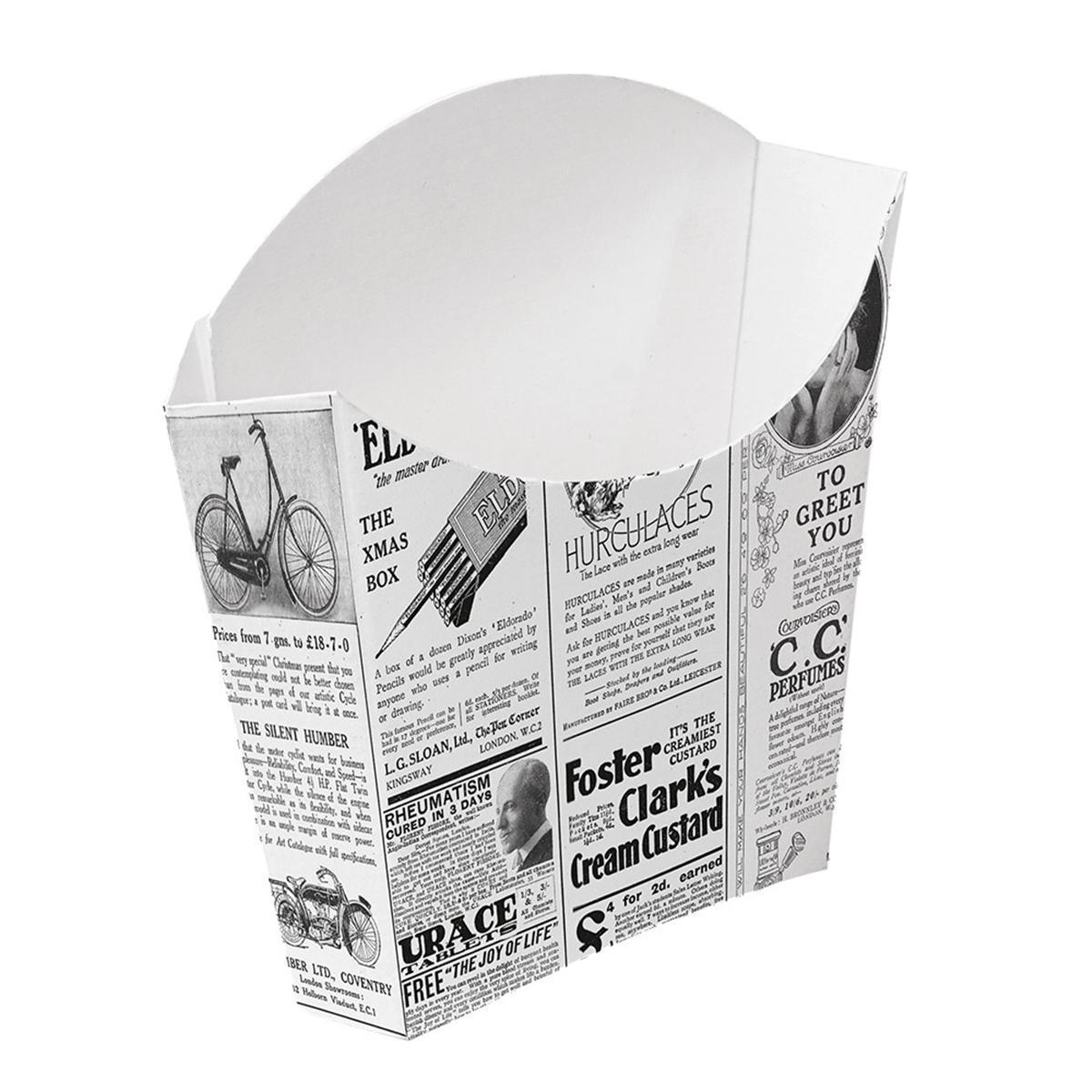 CAJETILLA PATATAS FRITAS NEWS - 13x8x13,5 CM (1200 Unidades)
