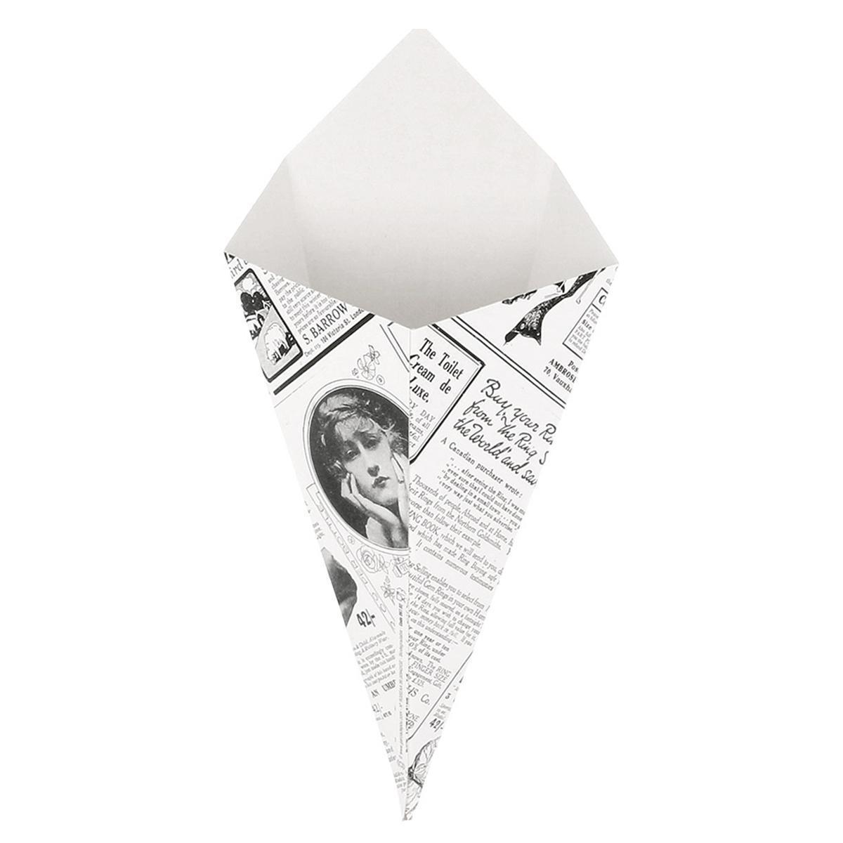 CUCURUCHO THEPACK PARA PATATAS FRITAS NEWS - 12,5x22 CM (1600 Unidades)