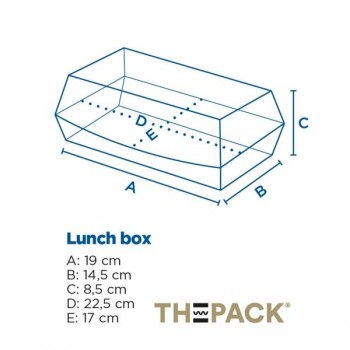 CAJA COMIDA PARA LLEVAR THEPACK - 22,5/19x18/14,5x9 CM