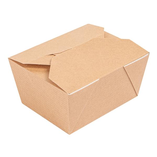 CAJA MENÚ MICROONDABLE KRAFT THEPACK - 17,2/15,3x13,9/12,1x6,4 CM (300 Unidades)