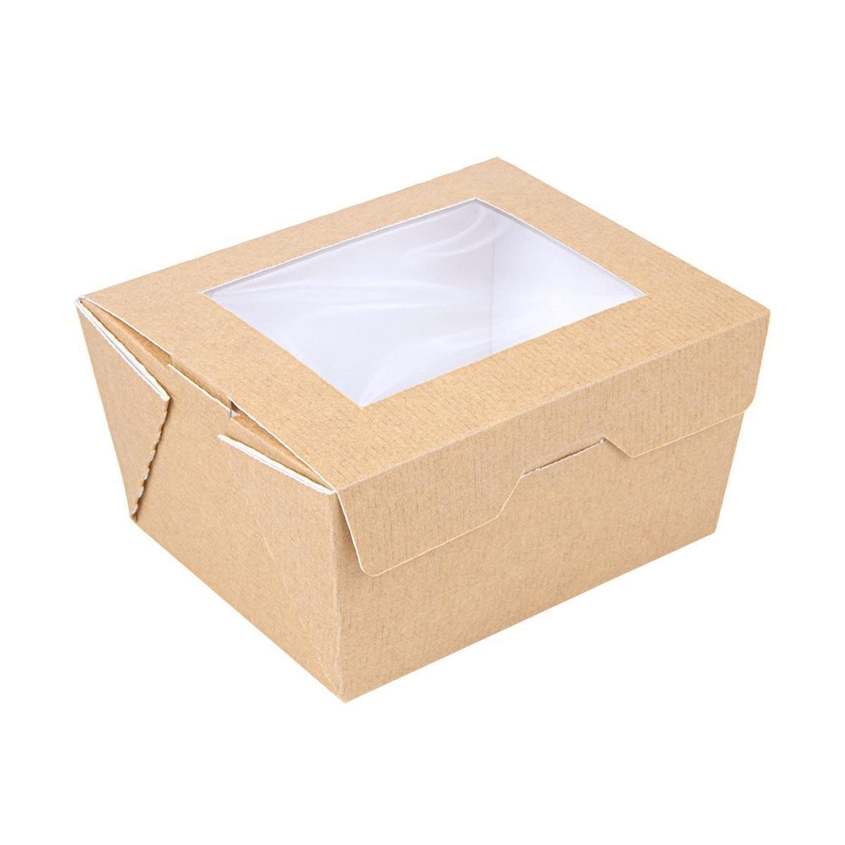 CAJA ESTANCA RECTANGULAR CON VENTANA THEPACK - 11,2x9x6,4 CM (300 Unidades)