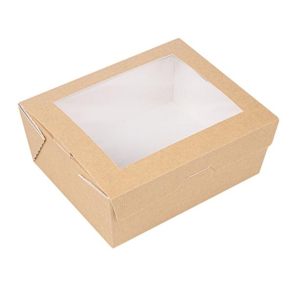 CAJA CON VENTANA COMIDA PARA LLEVAR THEPACK - 15,3x12,1x6,4 CM (200 Unidades)