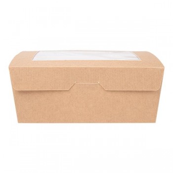 CAJA CON VENTANA COMIDA PARA LLEVAR THEPACK - 15,3x12,1x6,4 CM