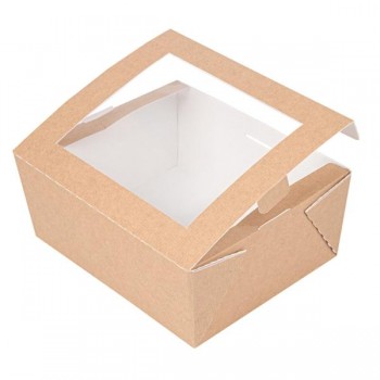 CAJA CON VENTANA COMIDA PARA LLEVAR THEPACK - 15,3x12,1x6,4 CM