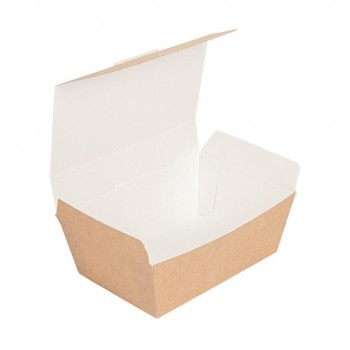 CAJA COMIDA PARA LLEVAR KRAFT THEPACK - 14x10x5 CM