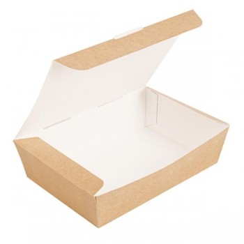 CAJA DE MENÚ PARA LLEVAR KRAFT THEPACK - 20x14x5 CM