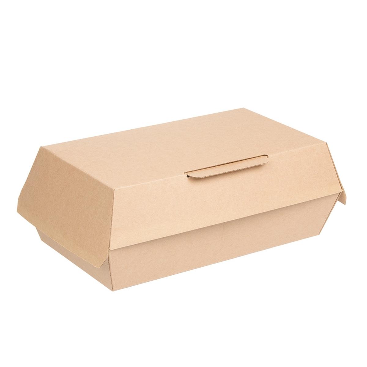 BOX LUNCH BLANCO/KRAFT THEPACK - 22x13x7,5 CM (300 Unidades)