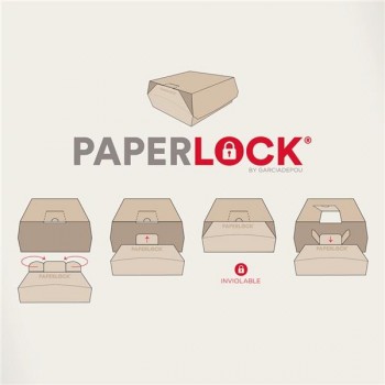 CAJA MENÚ PARA LLEVAR CON CIERRE LOCK THEPACK - 21x20x8 CM