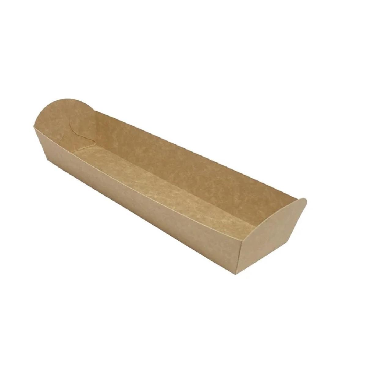 BANDEJA CARTONCILLO PARA BAGUETTE O PINCHO - 24,8x6x3,5 CM (500 Unidades)