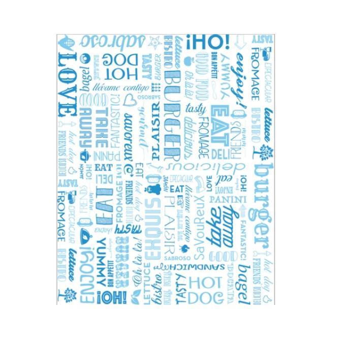 PAPEL ANTIGRASA PAROLE AZUL - 28x34 CM
