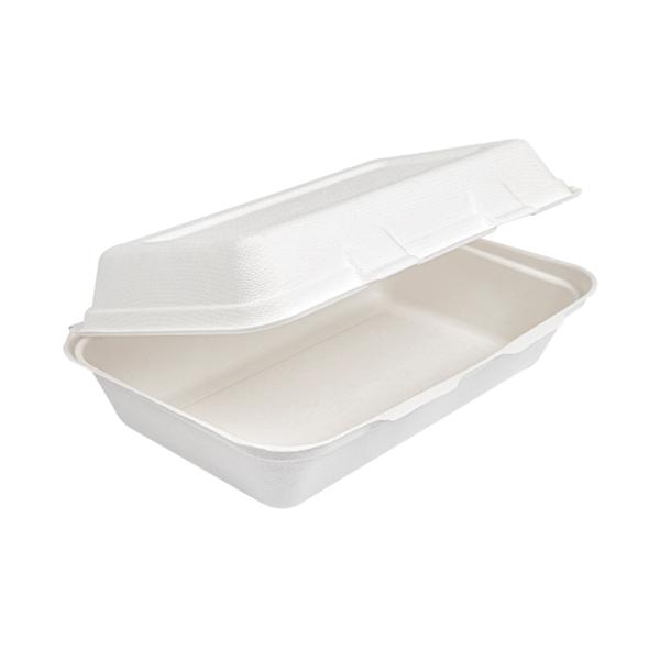 ENVASE MENÚ PARA LLEVAR BAGAZO BLANCO - 16x24x7,5 CM (400 Unidades)