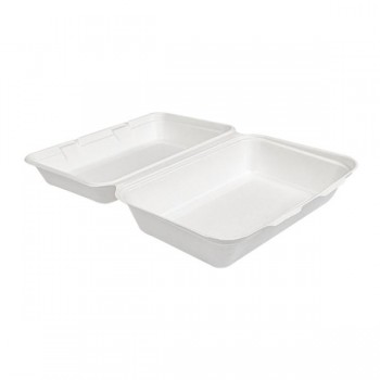 ENVASE MENÚ PARA LLEVAR BAGAZO BLANCO - 16x24x7,5 CM