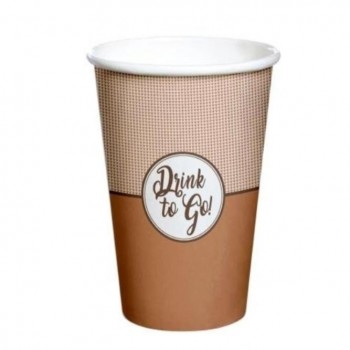 VASO BICOLOR DE CAFÉ PARA LLEVAR - 360 ML
