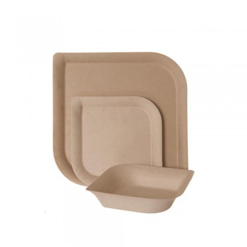 PLATO BAGAZO MODELO DAHLIA ACABADO NATURAL - 14,5x14,5x2 CM