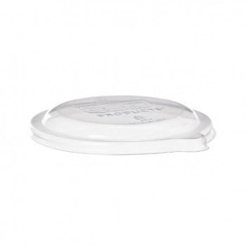 TAPA TRANSPARENTE PLA COMPOSTABLE PARA BOL BAGAZO - 10,9x13 CM