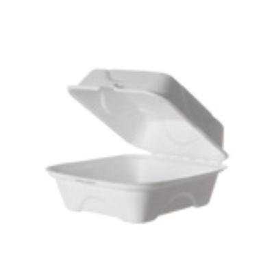 CAJA BLANCA DE BAGAZO PARA MENÚ PARA LLEVAR - 23x23 CM (200 Unidades)