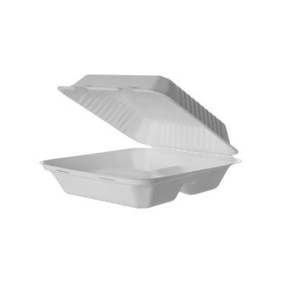 CAJA 3 COMPARTIMENTOS PARA MENÚ LAMINADO ANTIHUMEDAD BAGAZO LAMINADO - 23x23x7,5 CM (200 Unidades)