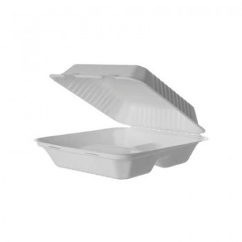 CAJA 3 COMPARTIMENTOS PARA MENÚ LAMINADO ANTIHUMEDAD BAGAZO LAMINADO - 23x23x7,5 CM