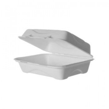 CAJA MENÚ PARA LLEVAR BAGAZO BLANCO - 20x20x7,5 CM
