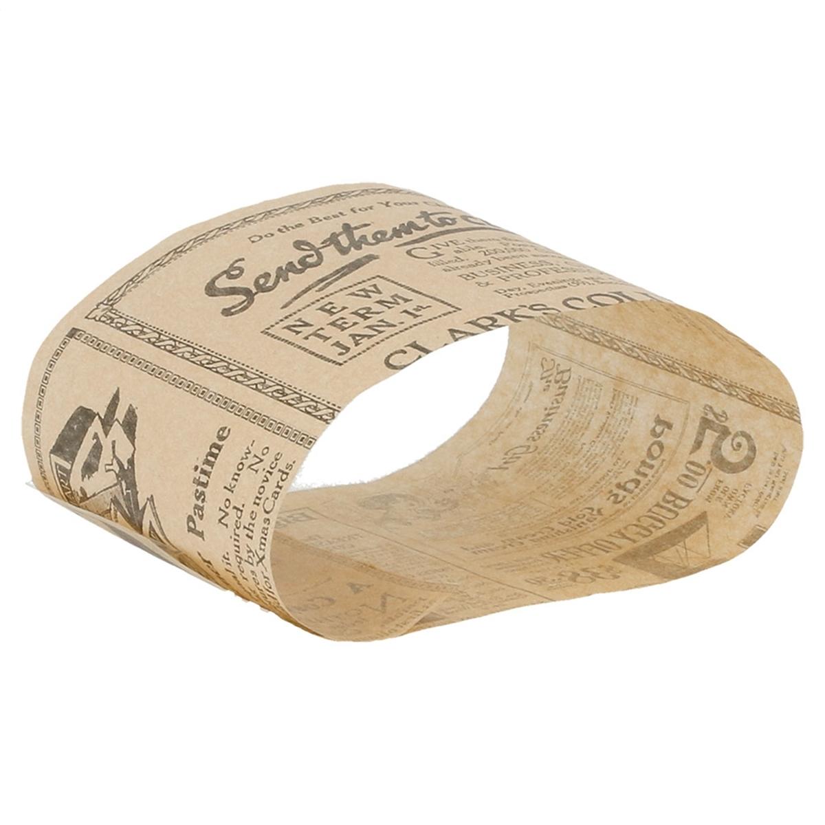 VITOLA DE PAPEL ANTIGRASA PARA BOCADILLO NEWS - 7x26 CM
