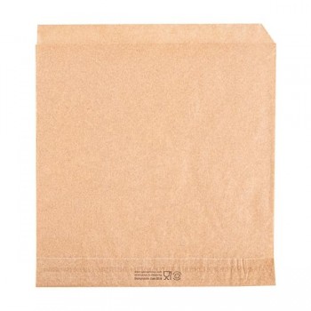 BOLSA KRAFT PAPEL ANTIGRASA ABIERTA 2 LADOS - 16x16,5 CM
